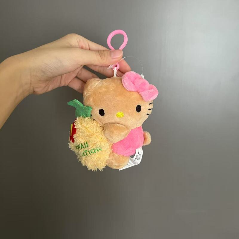 薄荷曼波中古可爱公仔挂件侧坐凯蒂猫钥匙扣包挂饰毛绒|undefined