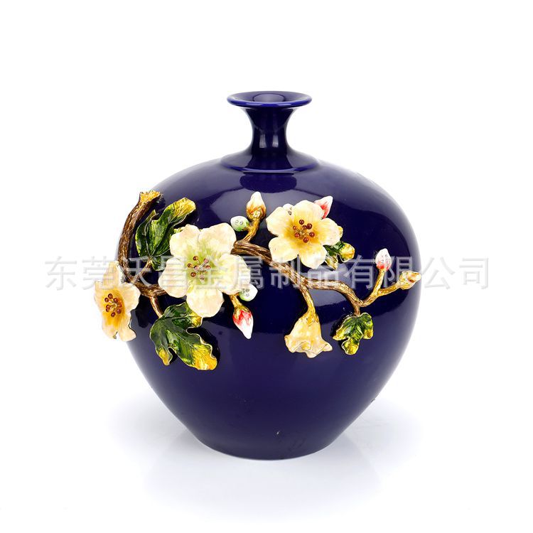 金属珐琅彩灯饰配件  工艺品配件  珐琅彩花瓶配件来图来样定制