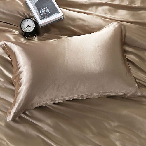 Double-sided pillowcases, silk satin pillowcases, pair of single cooling pillows 48×74cm