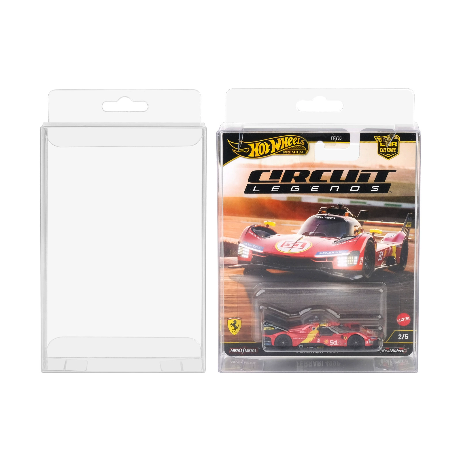 Защитная стойка из прозрачного ПВХ для коллекционных машинок 1:64 от Hot Wheels Takara Tomy