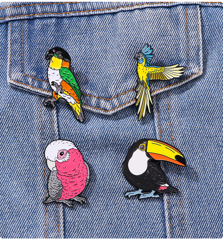 All Seasons Season Cute Pin Animal Cartoon Mouth Zinc Alloy Enamel Unisex Brooches