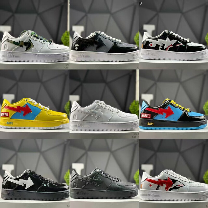 Bape X Air Force 1'07 Low *A Bathing Ape Classic Versatile Sneakers with Ape Head Design Bape X Air Force 1'07 Low *A Bathing Ape Classic Versatile Sneakers with Ape Head Design