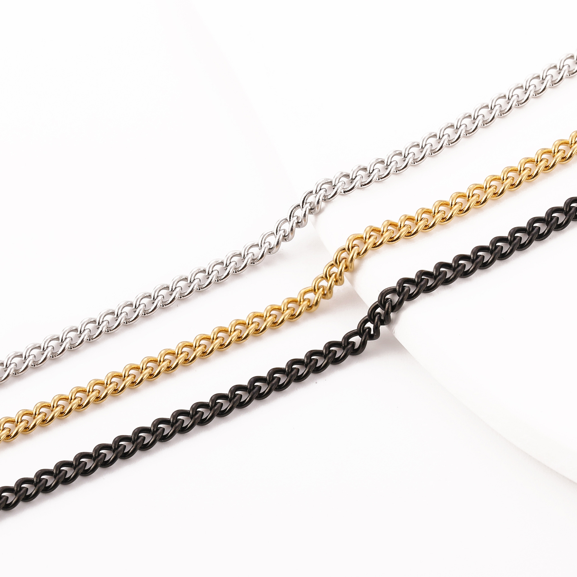 36g Weight 18K Gold Plated Plating Material DIY Jewelry Accessories Classification 1 Piece Quantity Stainless Steel Material Geometric Pattern Plating Design Basic Style Basic Geometric 18k Gold Plated Stainless Steel Wholesale Jewelry Accessories 7
