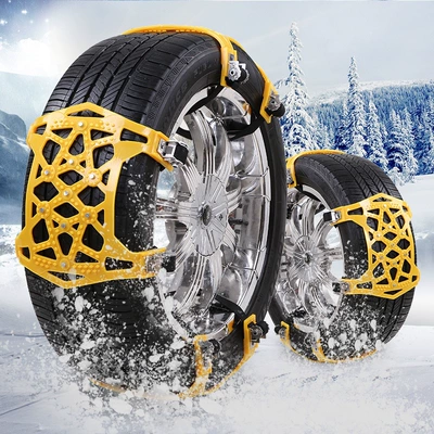 Tire snow chain and muddy roads, universal type
