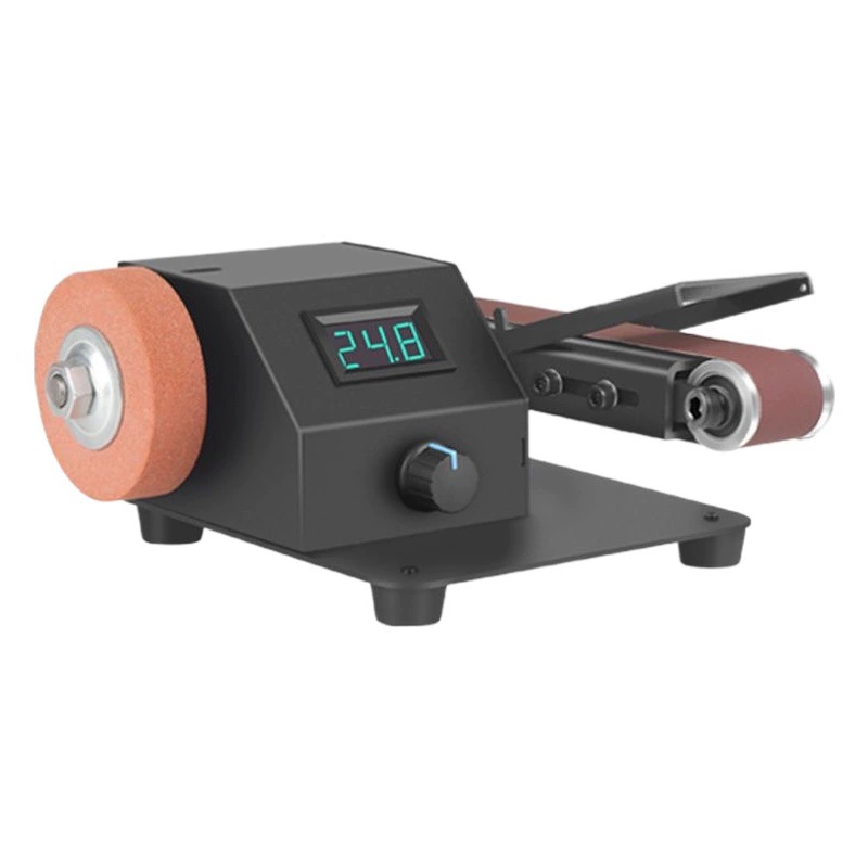 Мини-маленькая машина для абразивной ленты Мини-электрический полировщик Нож для шлифования артефактов Настольный шлифовальный станок для наждачной бумаги