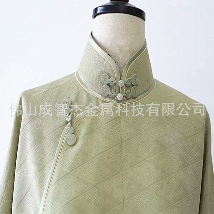 国风旗袍汉服石材平安扣石扣10个色 吉祥幸福健康儒雅新中式扣子