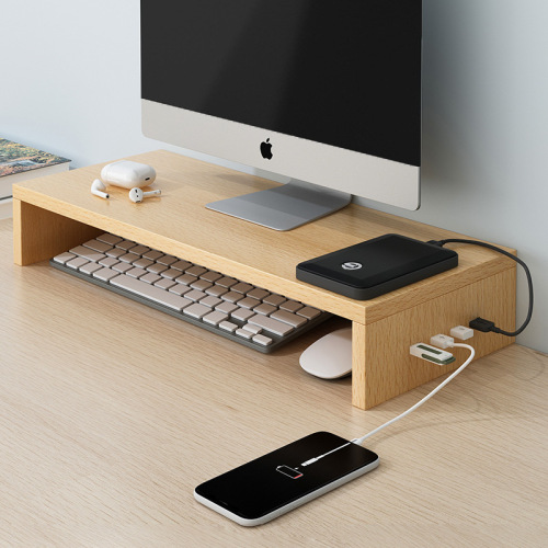 Desk computer heightening stand USB pad office desk accessory storage display screen base stand elevation