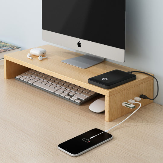 desktop computer heightening rack usb office desktop rack storage monitor screen base bracket pad height