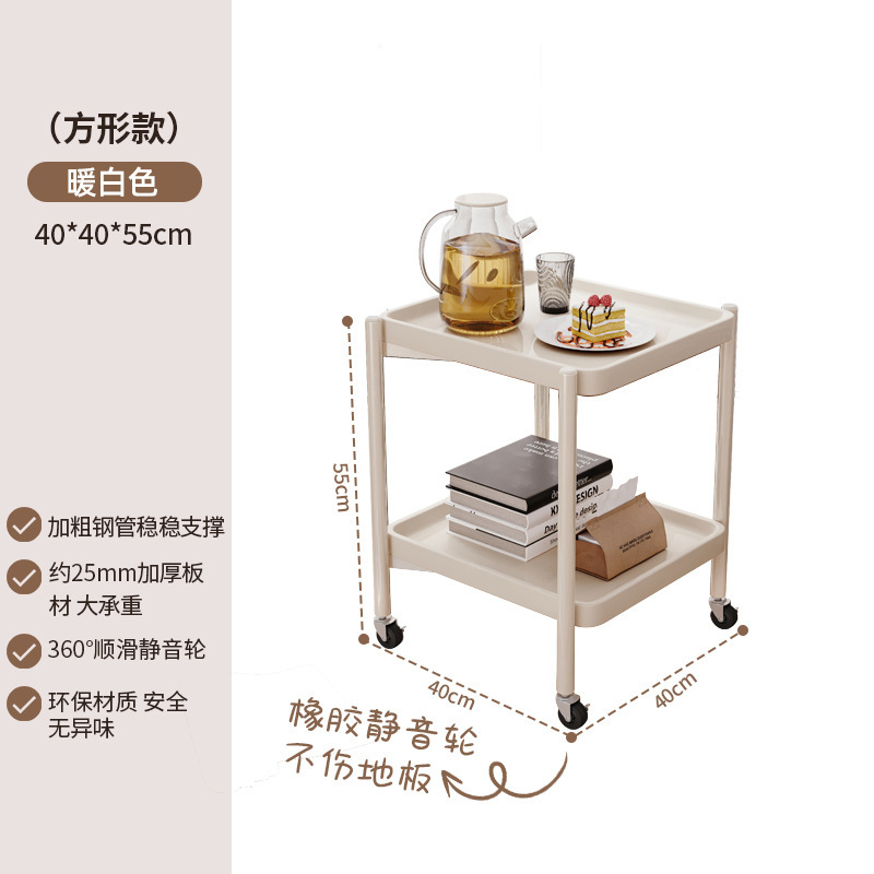 Mesita de noche móvil, mesa lateral, mesa lateral, sala de estar doméstica, armario de almacenamiento de dormitorio, carrito de cabecera, nueva mesa redonda, mesa de centro
