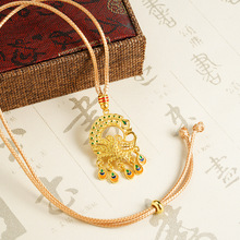 越南沙金凤凰项链时尚久不掉色复古国风高级感气质轻奢吊坠首饰品