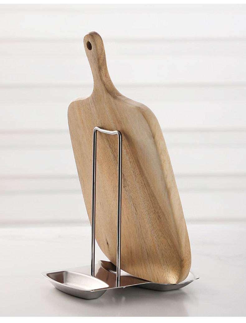 加厚不锈钢锅盖架汤勺架 厨房置物架带接水盘多用途收纳架小工具.jpg