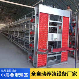 厂家供应小层叠式蛋鸡笼全自动化鸡笼子自动化清粪捡蛋喂料鸡场