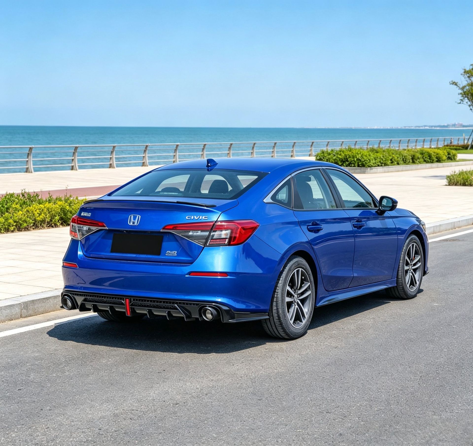 Suitable for 22 models of the 11th generation Civic modification: rear lip, rear spoiler, rear bumper, front splitter, front lip, side skirts, and rear wing