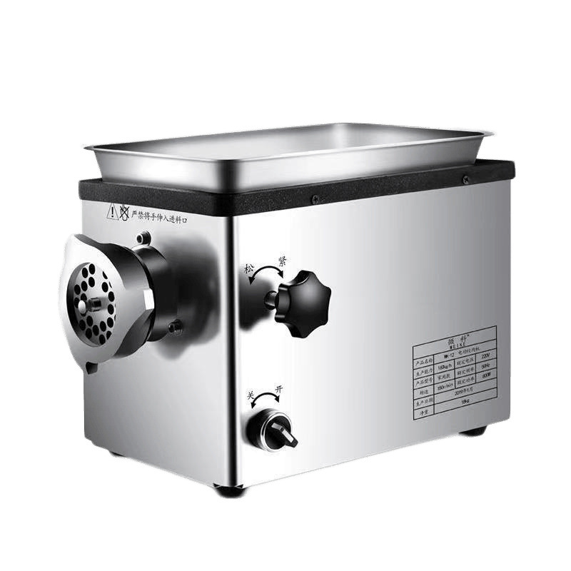 Picadora de carne Máquina de carne eléctrica multifuncional comercial de acero inoxidable de alta potencia relleno de bola de masa salchicha pequeña generación