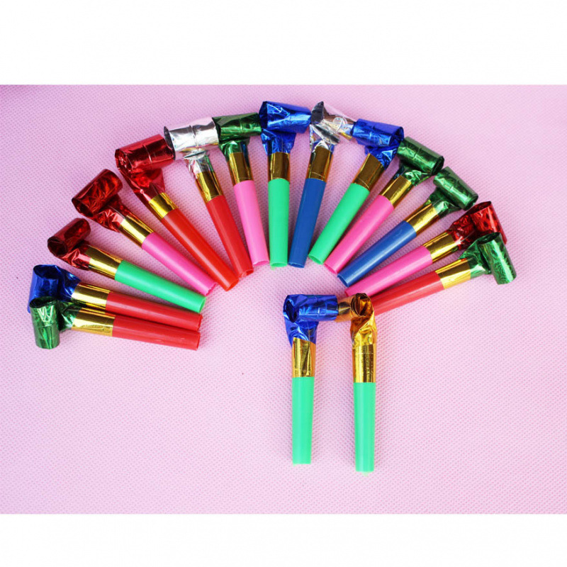 Juguetes para niños de fiesta de papel soplado soplado roll party props de aliento silbido respiración abdominal soplado dragón