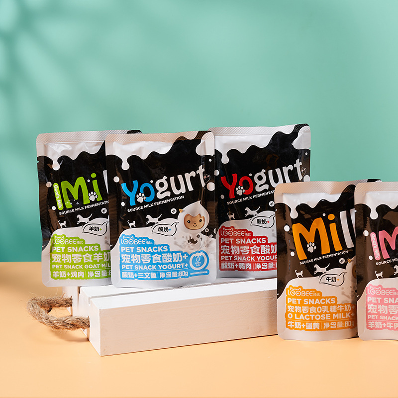 Pet Snacks Milk Plus Meat Wet Food Package Goat Milk Yogurt Shredded Chicken Adult Cats and Dogs Cat Snacks Soft Cans