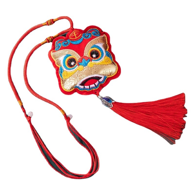 Marea nacional regalo Año Nuevo mascota bolsita bordado bolsita regalo pequeña bolsita colgante de coche Tigre regalo de Año