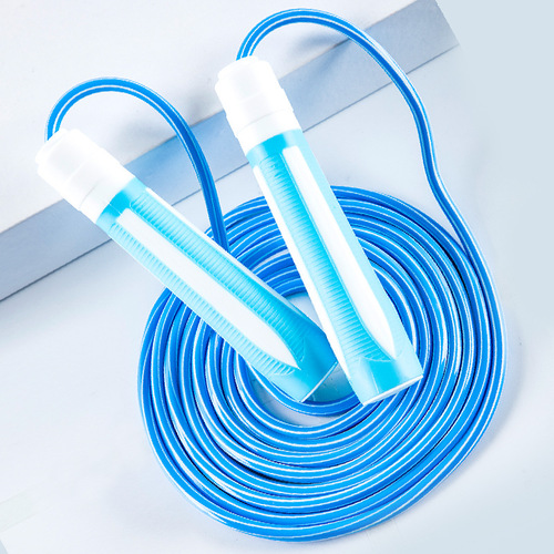 6221 Factory Direct Supply Hexagonal Jump Rope for Fitness Competition, Children's Rubber Handle, Fun Pencil-Shaped Jump Rope