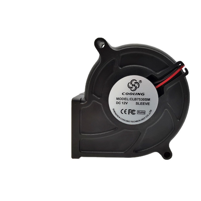 酷宁直供7530直流鼓风机12V 净化器消毒柜用鼓风机低噪运行