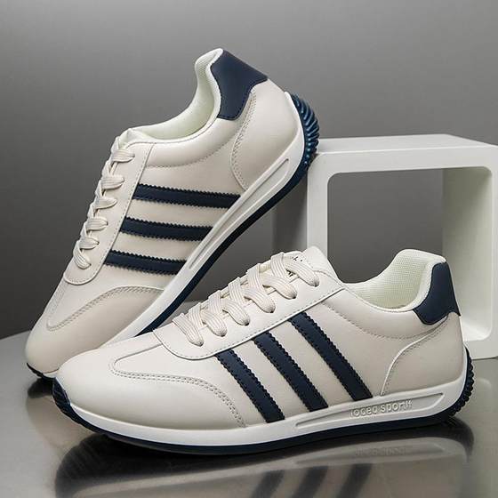 Fashion Four Seasons Trendy Leather Ma Biao All-match Men's Forrest Gump Shoes Comfortable Men's sneaker
