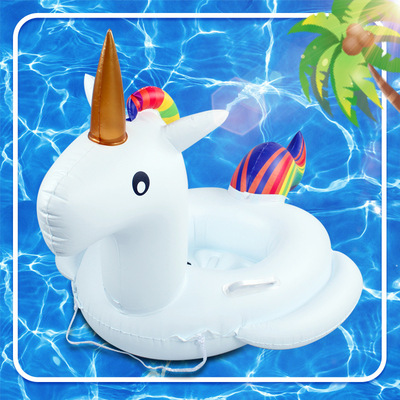 Aquatic inflation Toys PVC unicorn Pegasus children Swimming ring Seat ring baby Floating ring Manufactor Supplying