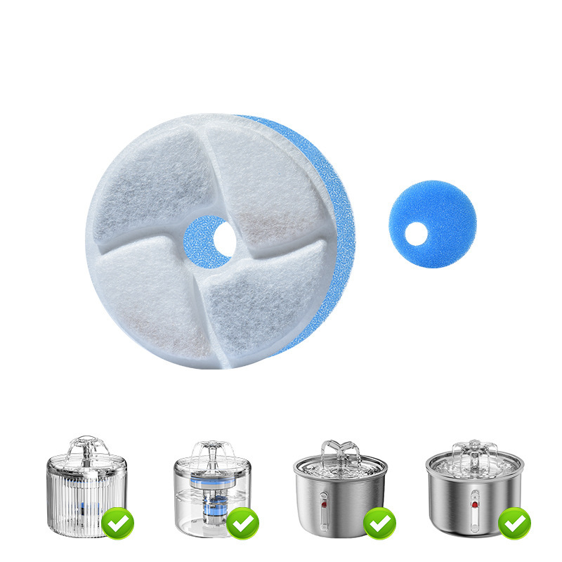 Filtro para mascotas, filtro para gatos, filtro de cabello, filtro de algodón, carbón activado, adaptación múltiple