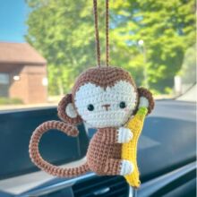 �羳��ƷHand-Crocheted Monkey and Banana�ֹ��h���hᘺ����㽶