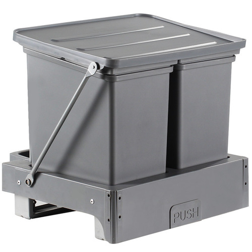 Wholesale kitchen trash cans, household embedded sink cabinet bottom pull-out trash cans, pop-up cabinet trash cans