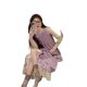 Purple Neck Vest dress Children Summer 2025 New Seaside Vacation French High-end Sleeveless Long Dress