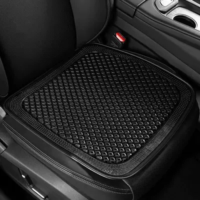 Seat cushion, seat cover — seat cushion - black-base-with-diamond-pattern-single-layer