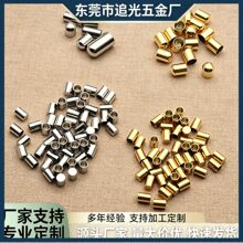 不锈钢吊桶平头圆头皮绳链扣蛇头手链项链绳帽收尾扣diy跨境出口