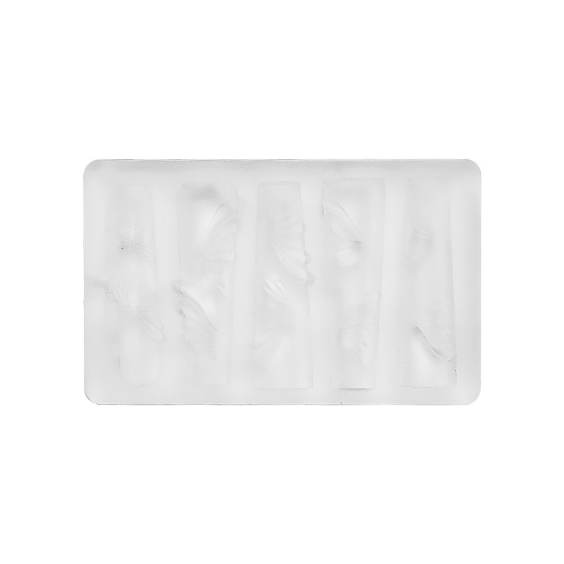 Manicure 3D molde de silicona suave herramientas de tallado arco manicure relieve goteo joyas manicure molde de silicona