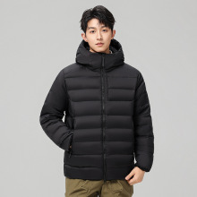 直播爆款鸟家平替羽绒服男短款连帽外套跨境户外工装可二开保暖连