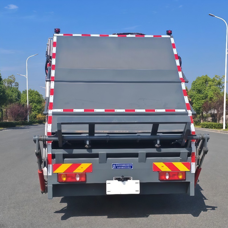 Purely Electric Compressed Garbage Truck with 15 Cubic Meters Volume and 300 Kilometers Range, Sanitation and Garbage Collection Truck, Garbage Transport Truck