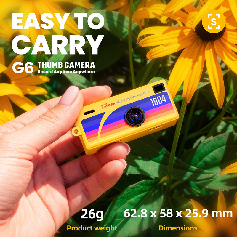 Cross-border nuevo retro mini 0.96 pulgar HD cámara CCD compacta portátil Vlog registro de viaje al aire libre