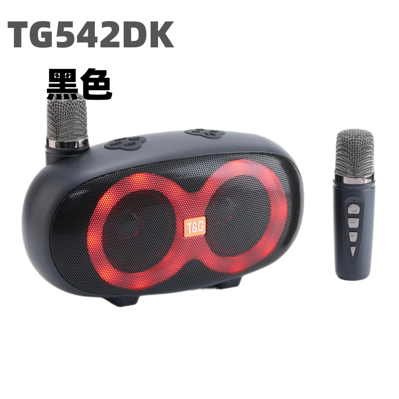 Nuevo sonido Bluetooth TG542DK doble micrófono KTV portable micrófono inalámbrico sonido todo en uno