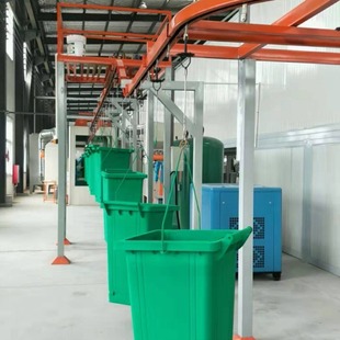 Plastic spraying equipment manufacturers fully automatic electrostatic spraying line equipment