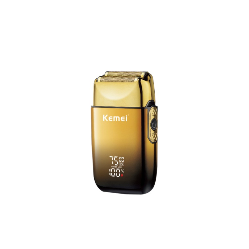 Kemei recíproca máquina de afeitar de alta calidad mini máquina de afeitar eléctrica de visualización digital máquina de afeitar artefacto raspado