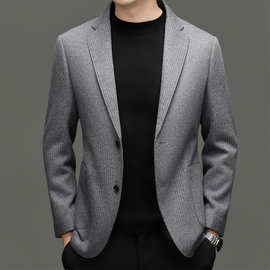 皮尔卡丹2026春秋季新款休闲西装外套男西服修身单西外套男