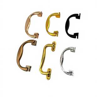 Factory direct luggage electroplating plastic handle gift box luggage wine box arm in arm handle hardware accessories wholesale
