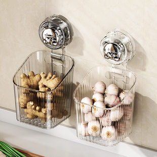 ✅Kitchen onion, ginger and garlic storage basket storage rack bathroom hanging basket hanging basket bathroom wall plastic storage basket storage basket storage