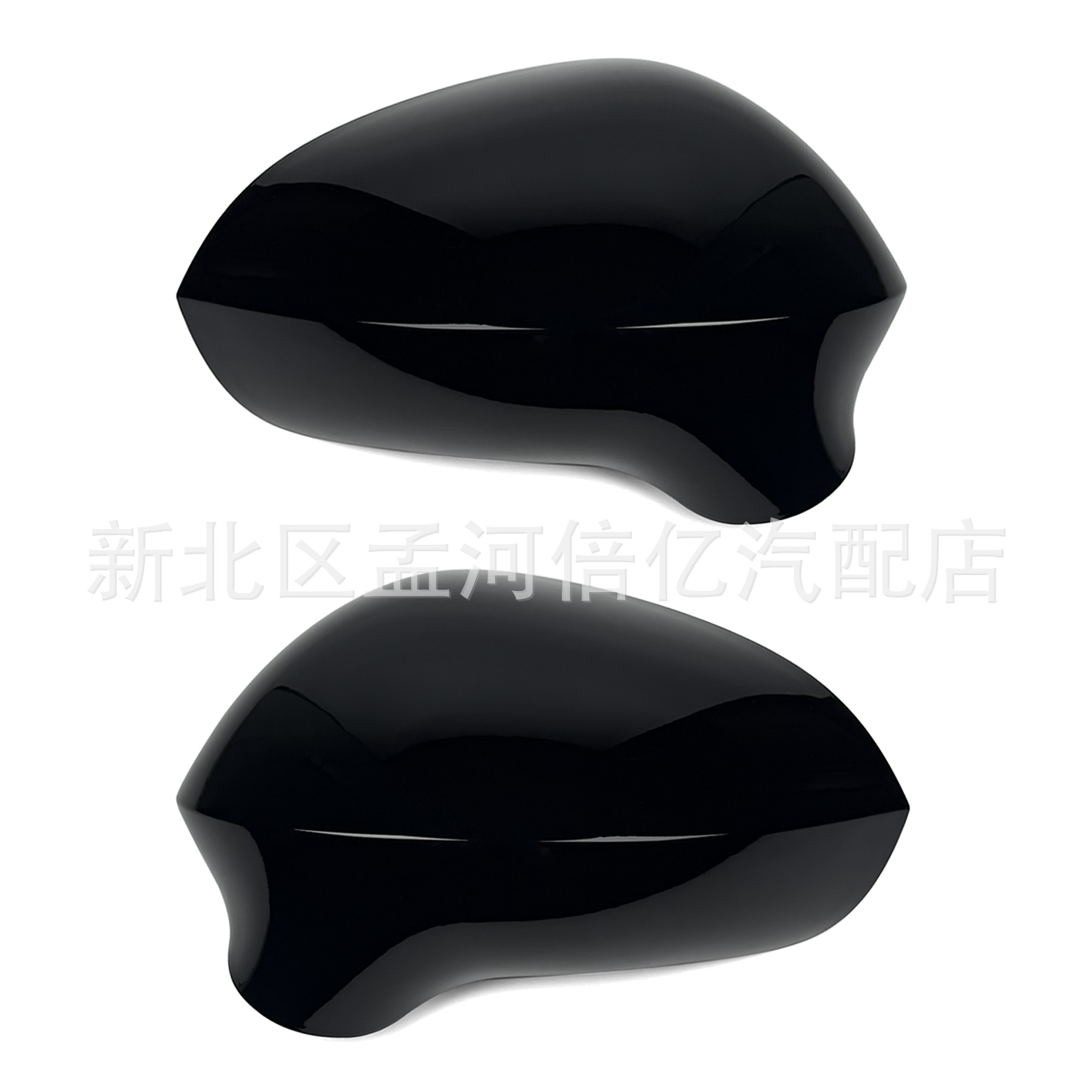 Suitable for 2008-2017 SEAT Ibiza 6J rearview mirror housing, glossy black painted replacement rearview mirror cover