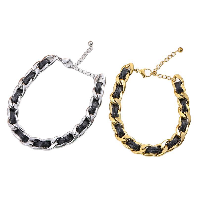 Comercio exterior venta caliente pequeña fragancia francesa pequeña bola de oro de titanio pulsera de acero lujoso ligera moda no decoloración joyería pulsera al por mayor image 5
