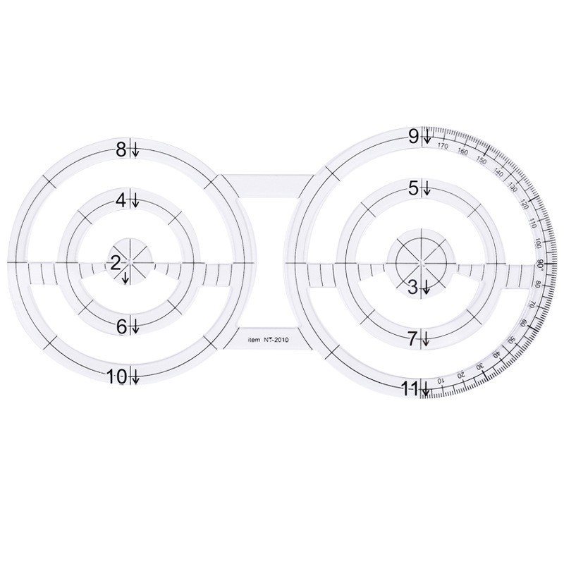 Regla de costura de acrílico cuadrado negro regla cuadrada transparente Placa de ropa a medida que hace material de herramienta