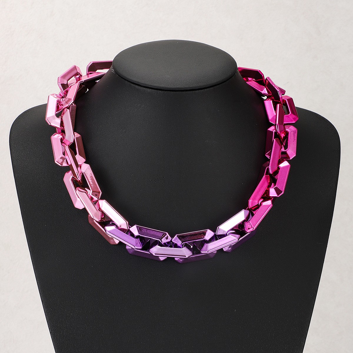 Quenched Bamboo Titanium Steel Necklace Trendy Men's Personality Niche Advanced Sense Hip Hop Cuban Chain Trendy Brand Light Luxury Jewelry