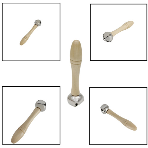 Orff percussion single stick bell kindergarten early education musical instrument vertical bell music toy single sound stick hand bell 1 bell
