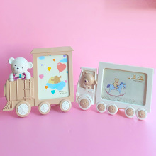 厂家直销7寸卡通可爱汽车相框宝宝七寸儿童影楼相架 摆台竖 批发