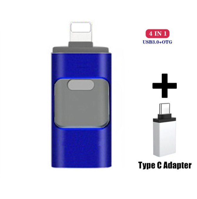 Disco flash del usb del teléfono móvil tres-en-un disco flash del usb para el ordenador androide 1t del iPhone de la manzana