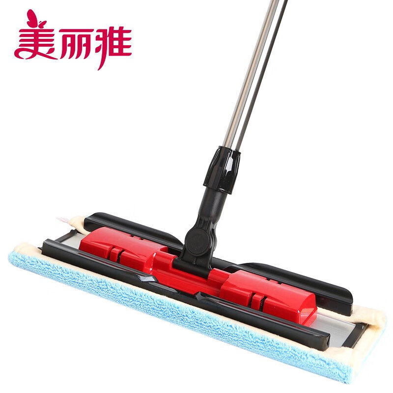 Meiliya Cloth Mop Household Wooden Floor Mop Big Mop Mop Dry and Wet Dual-Use No Dead Angle Rotating Mop