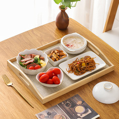 5YA1批發月子餐餐具套裝中心會所專用托盤一人食餐盤碗產婦家用燉